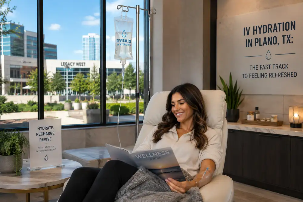IV Hydration Plano TX treatment providing fast rehydration, energy boost, and wellness support at BioInfinity regenerative medicine clinic